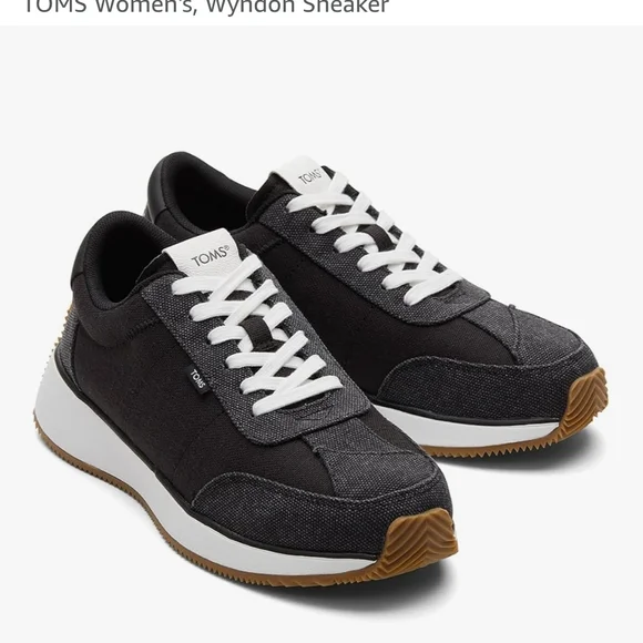TOMS Black and Gray Wyndon Sneakers - Picture 1 of 7